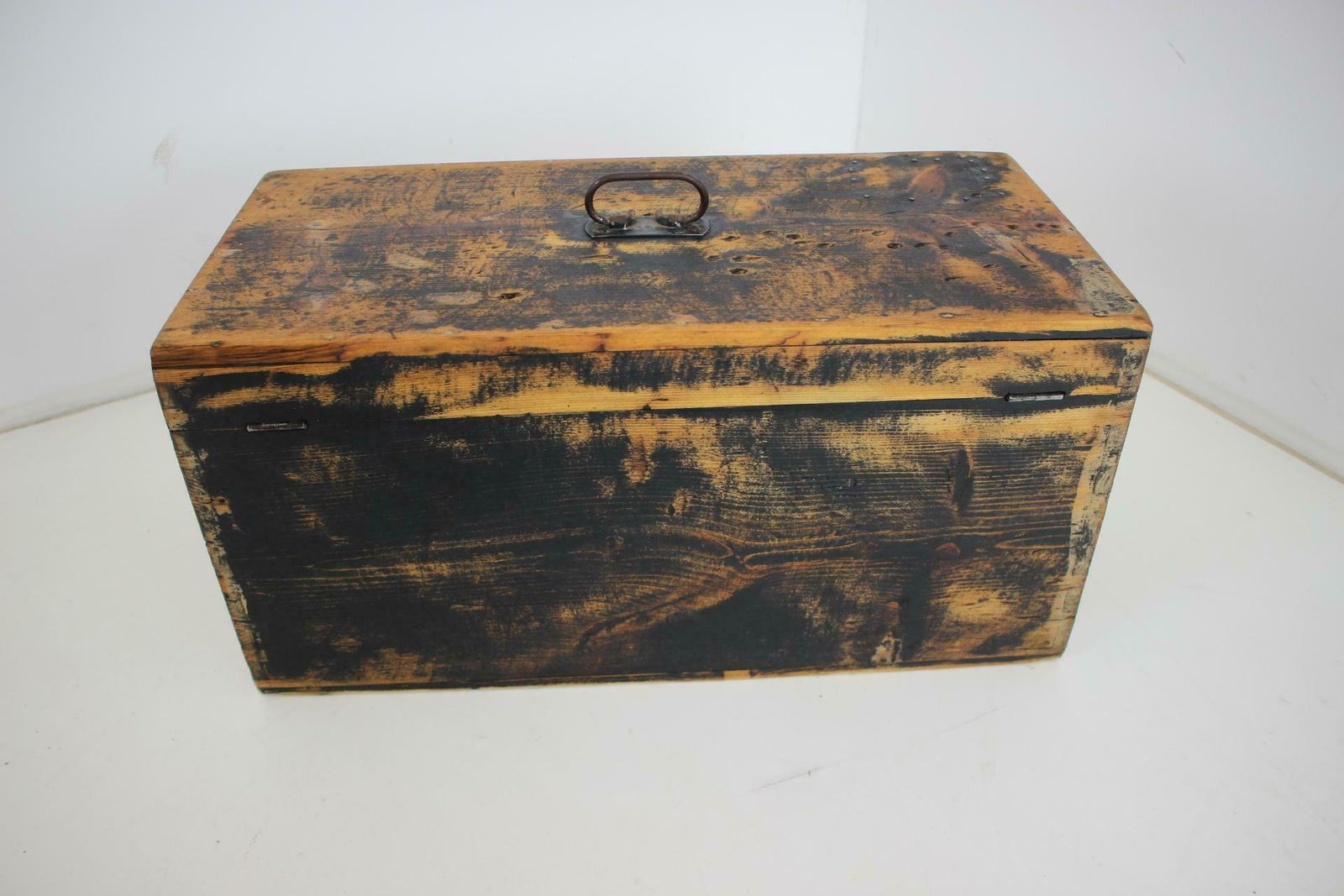 Home Decor 1950s Military Suitcase With Name, Czechoslovakia photo