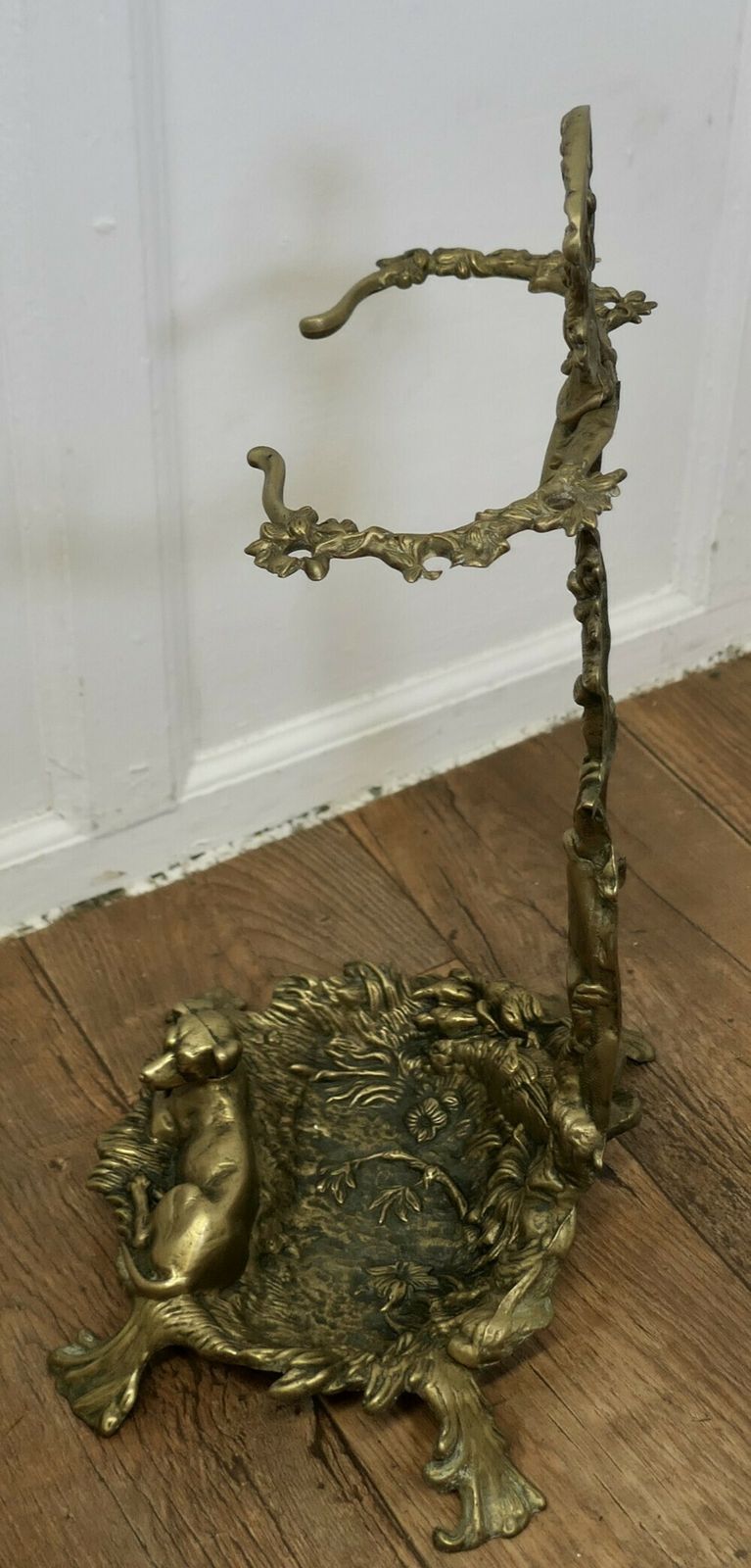 French Hunting Theme (Chasse) Brass Stick Stand photo Home Decor