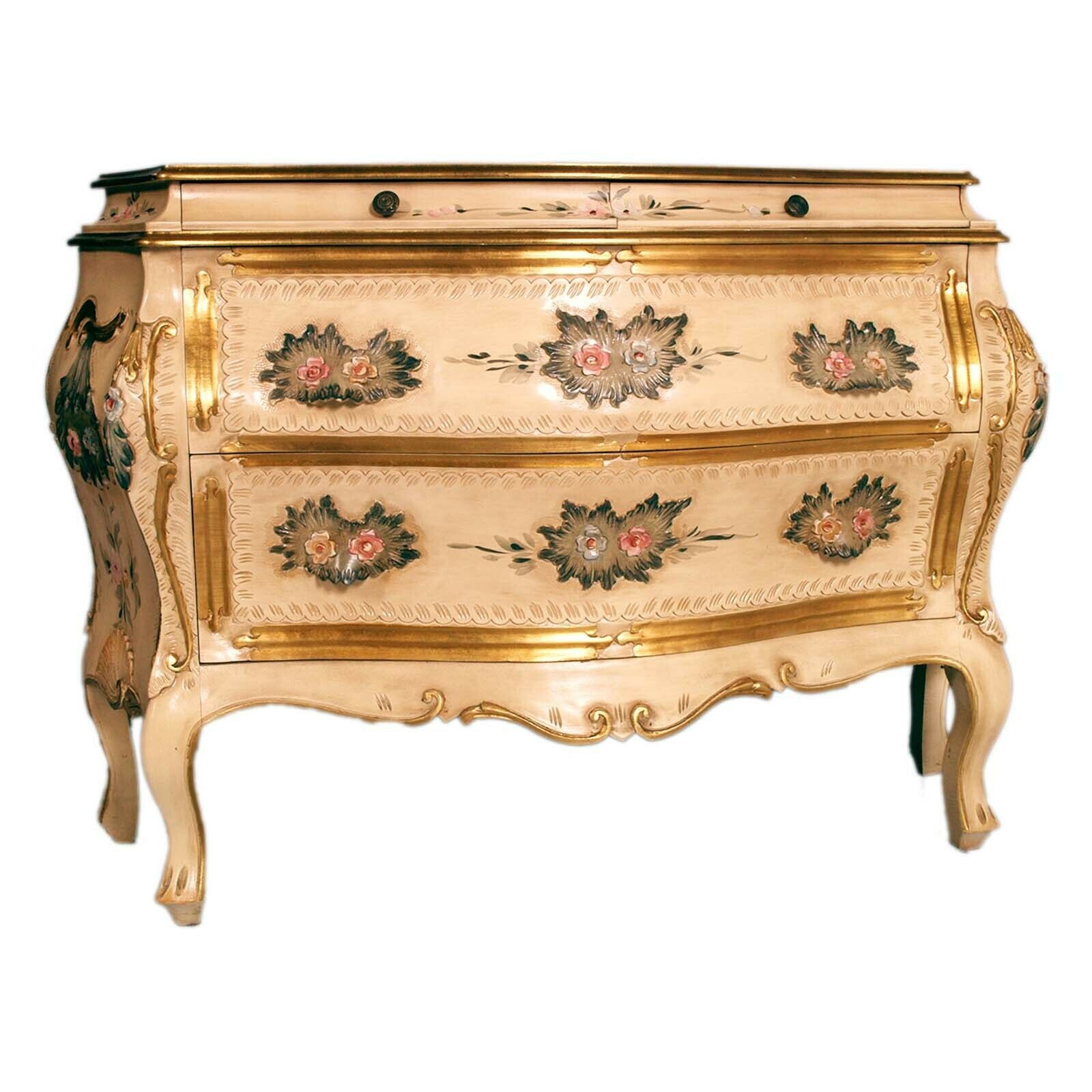 Set Mid 20th Century Baroque Venetian Bedroom By Permanente Mobili Cantù photo 27000.0