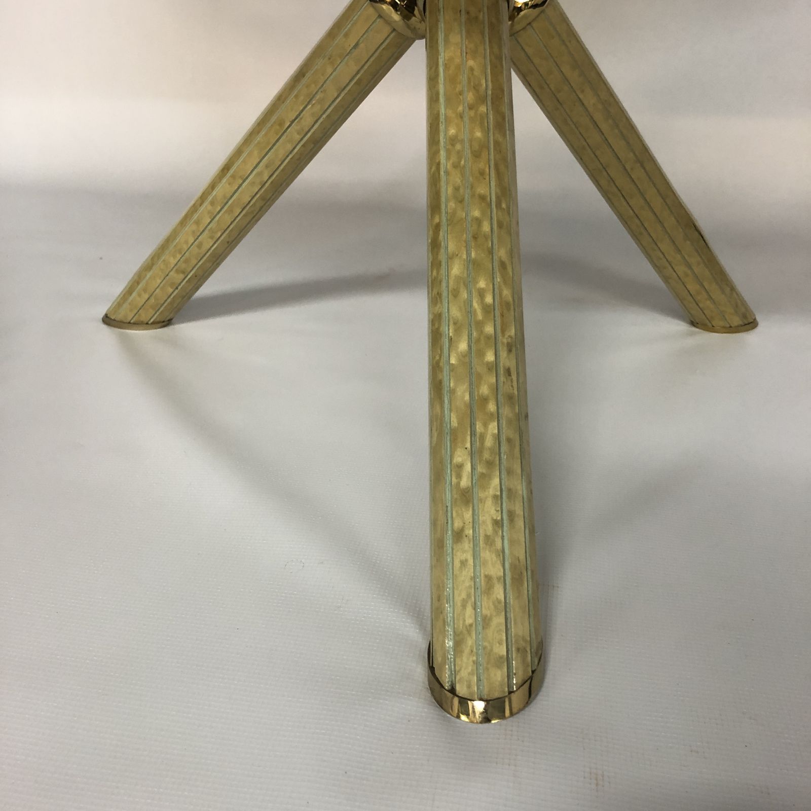Studio Smania Maple Eye Glass Round Brass Dining Table Mid Century Modern 1970s photo for sale