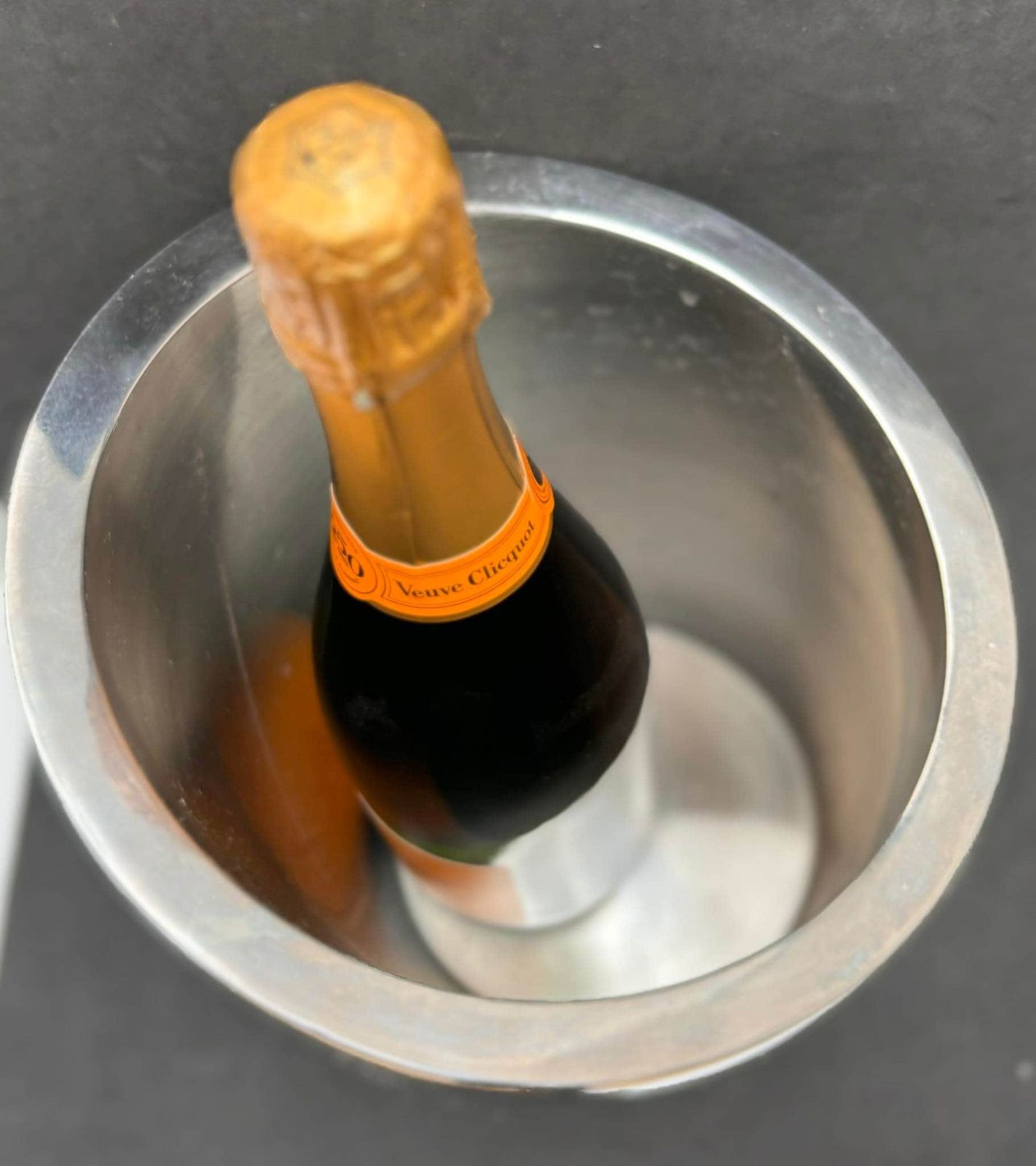 Champagnekühler Jean Couzon Frankrijk Mid Century Roestvrij Staal Zwaar Uitstekende Kwaliteit Wijnkoeler Ijsemmer Barkar Huwelijkscadeau photo 180.0