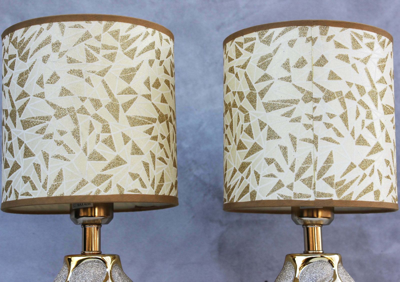 A Set Of Two Side Lamps In Hollywood Regency Style, Bedside Lights, Italian Design photo buy