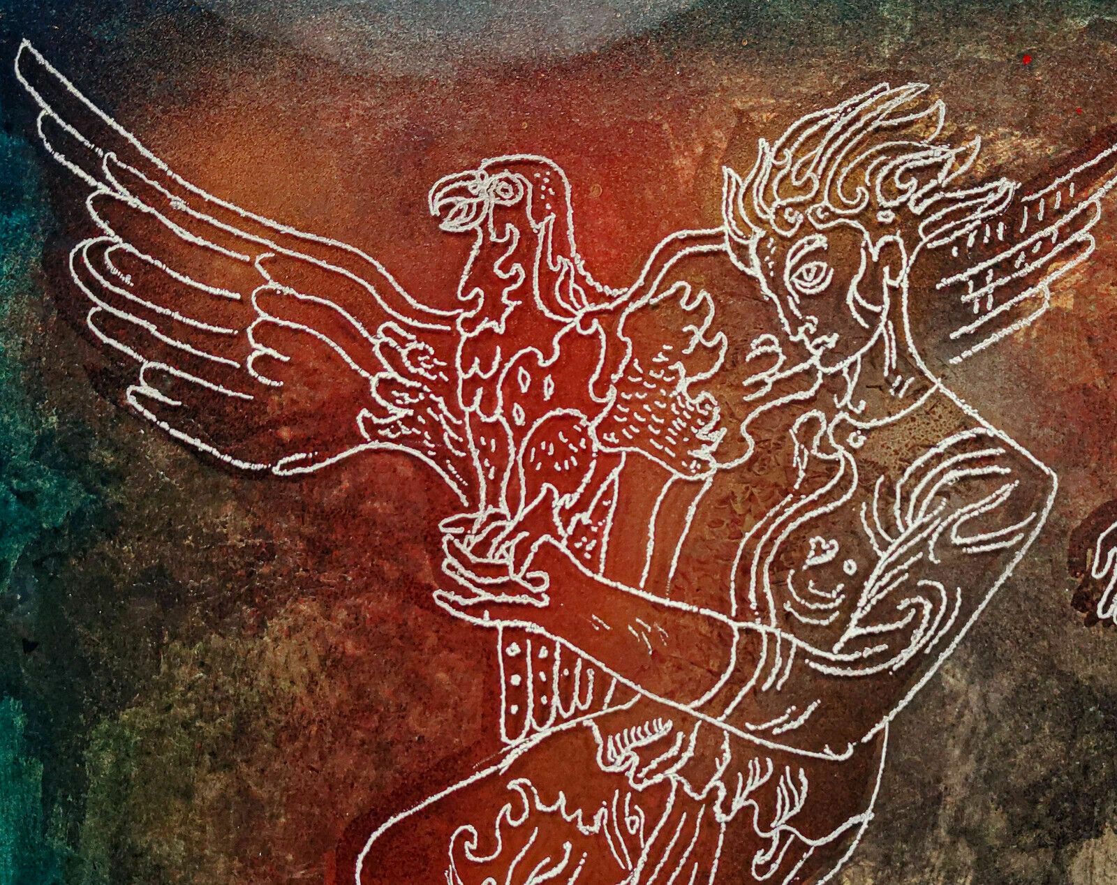 Seguso Vincenzo Eulisse 1980s Signed Unique Murano Engraved Glass Wall Sculpture photo for sale