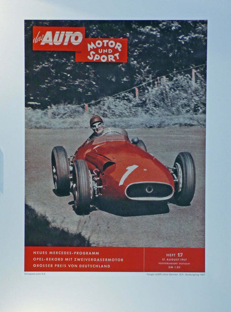 Fangio   Life At 300kph. Original Movie Poster, Italy, 1980 photo Art