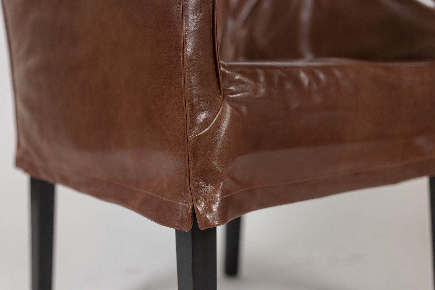 Lintello. Pair Of Armchairs In Camel Leather. 1970s. photo for sale