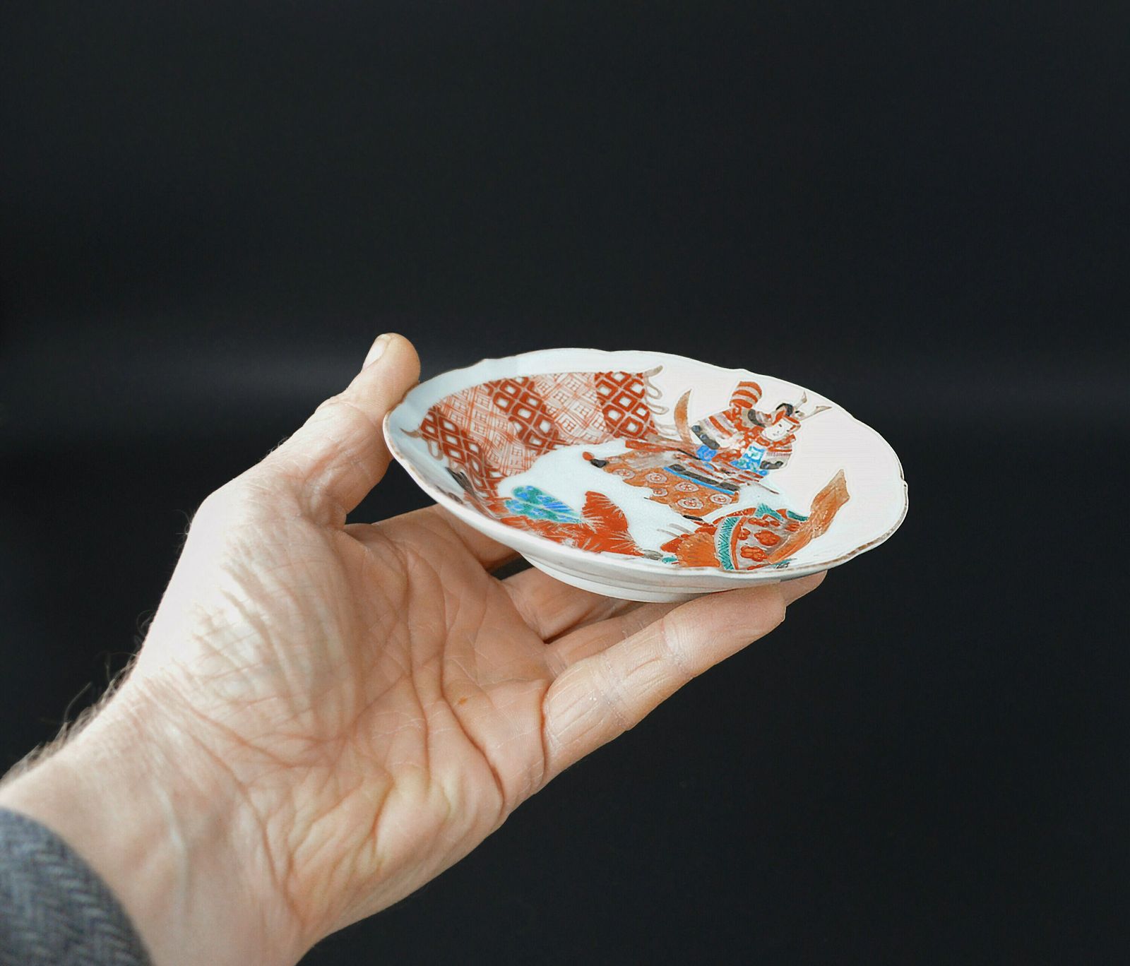 Japanese 19th Century Fukagawa Porcelain Saucer | Japanese Ceramics photo buy