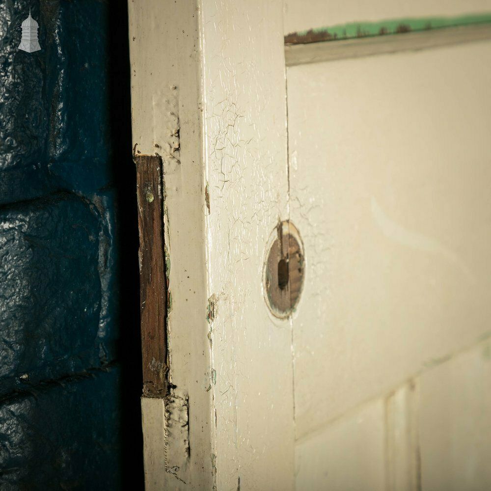 1930’s Style Door, White Painted, 1 Over 3 Panelled Door photo buy