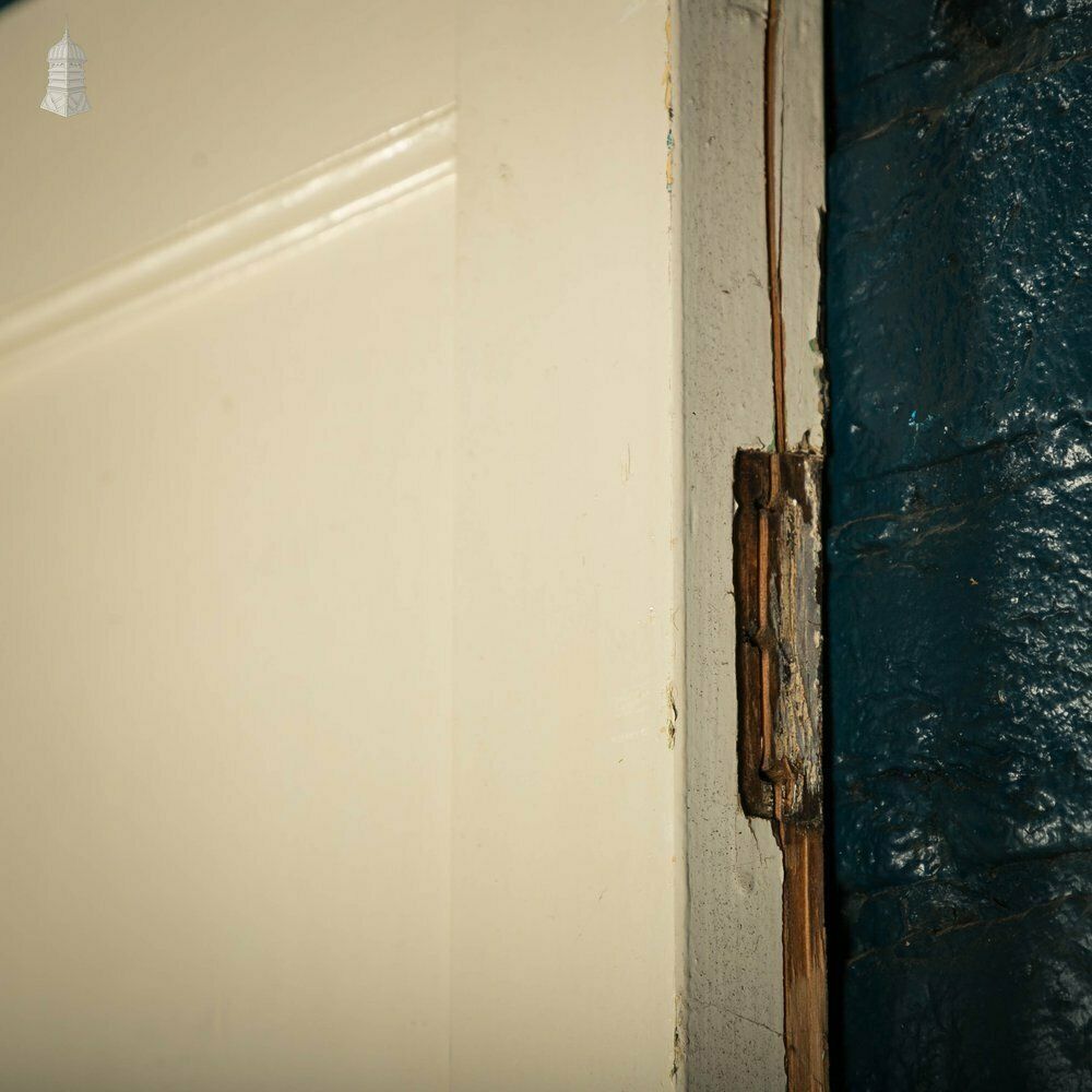 Pine Panelled Door, 1 Over 3 Panel White Painted 1930’s Style photo buy