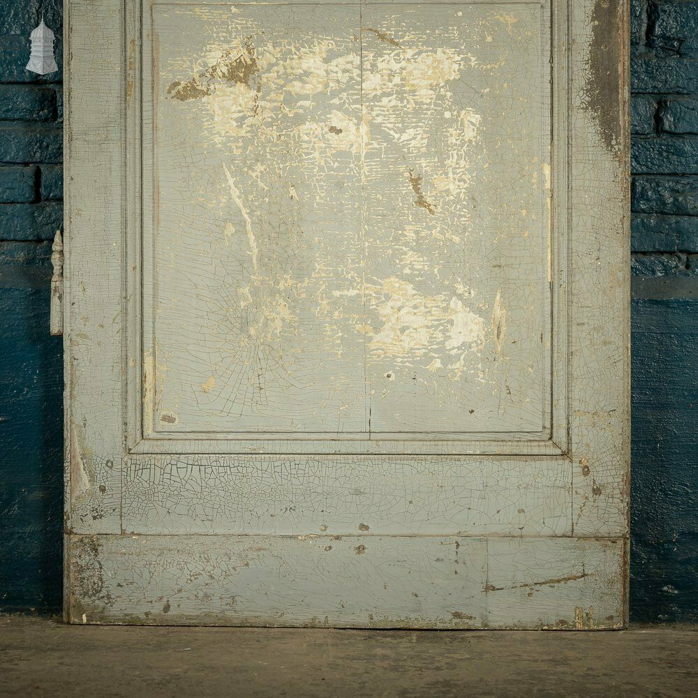 Oak Panelled Door, Grey Painted, French 2 Panel photo Home Fixtures