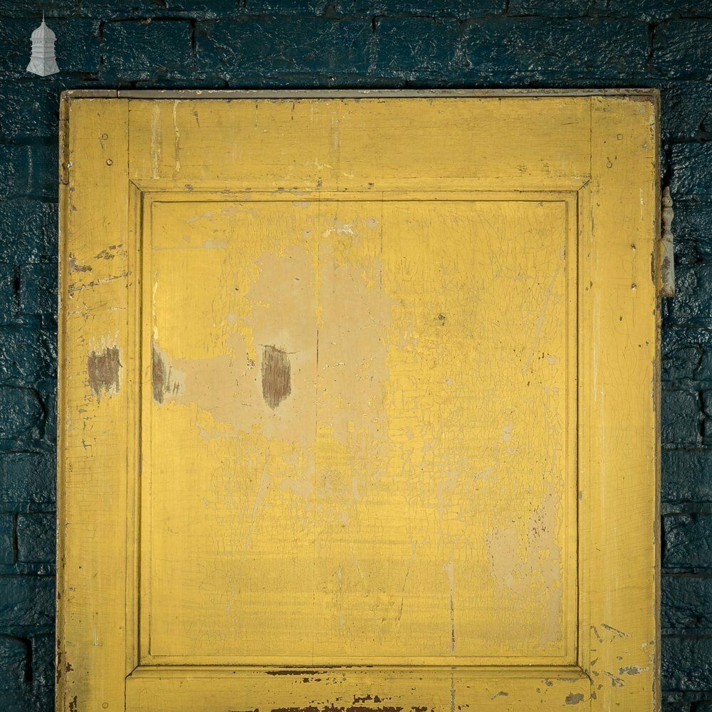photo for sale Oak Panelled Door, Grey Painted, French 2 Panel