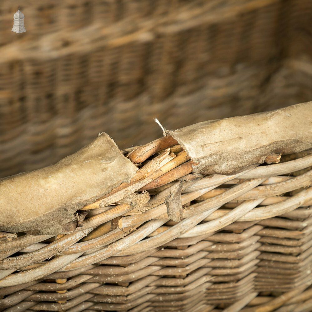 photo furniture Gpo Post Basket, Large 19th C Post Office Wicker Storage Basket