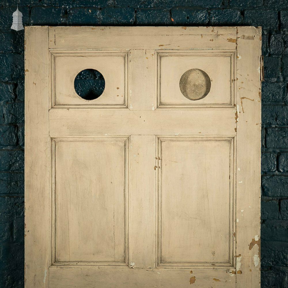 Home Fixtures Pine Panelled Door, Moulded 6 Panel With Distressed Paint Finish photo