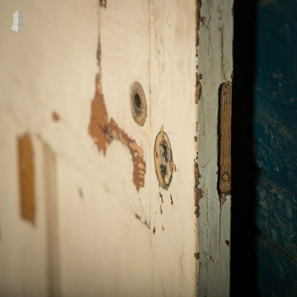 Glazed Pine Door, Distressed Paint Finish photo vintage