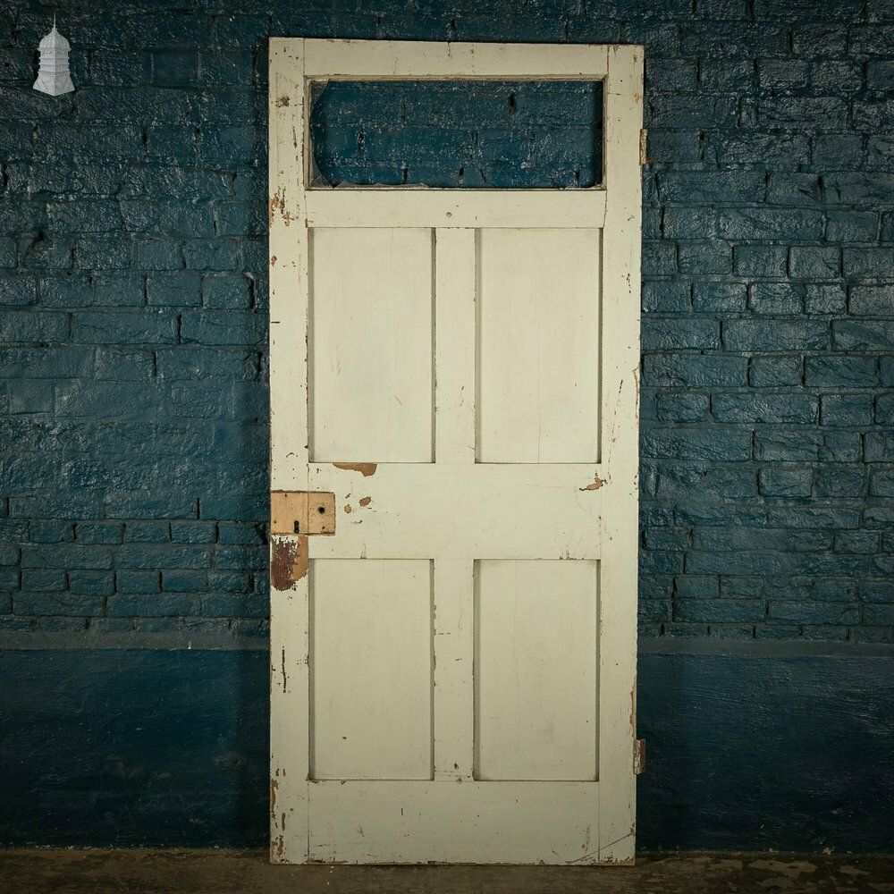 photo furniture Glazed Pine Door, Distressed Paint Finish