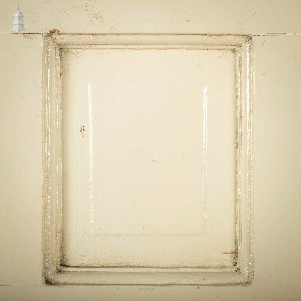 photo for sale Half Glazed Door, Moulded Panelled Pine Door With ‘Arctic’ Style Textured Glass
