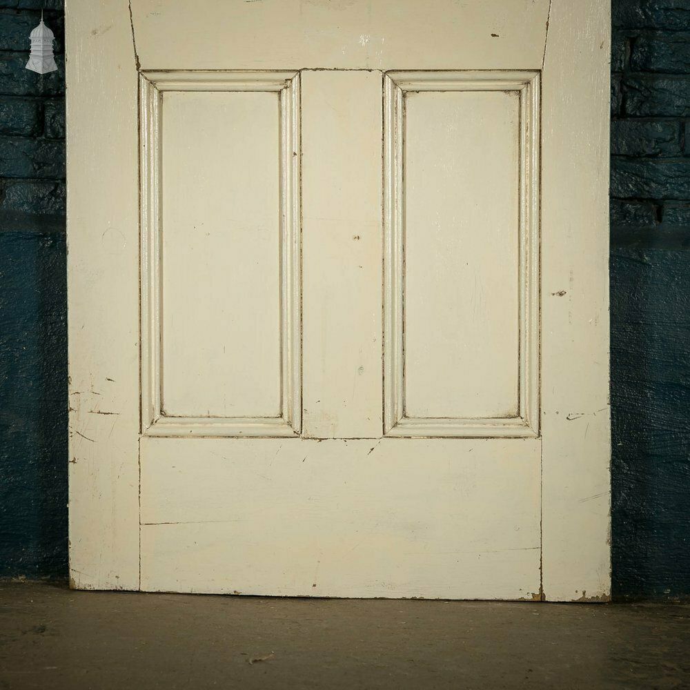 210.0 Half Glazed Door, Pine Panelled Door With “Hammer Stripe” Style Textured Glass photo