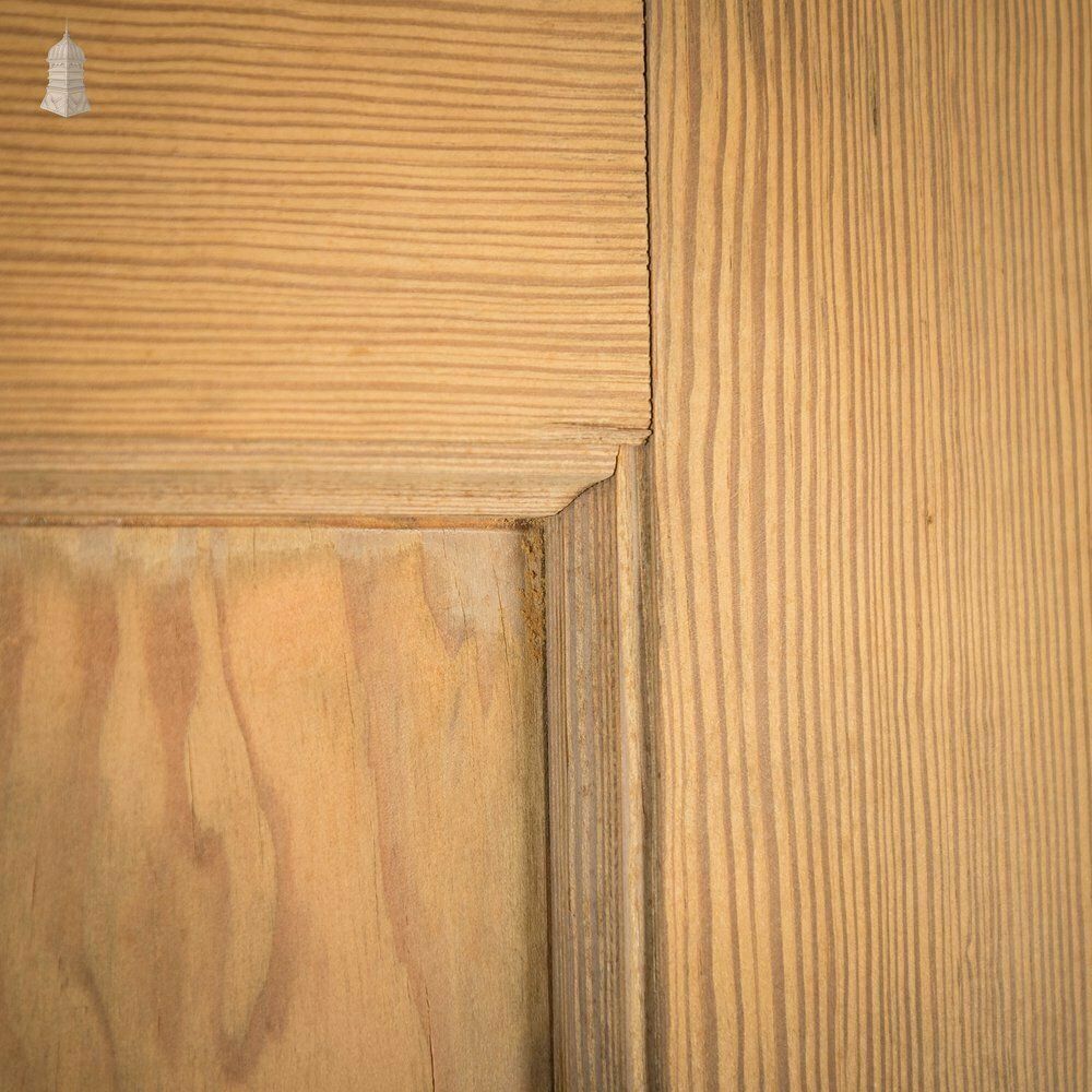 Half Glazed Door, Moulded Panelled Pitch Pine photo buy