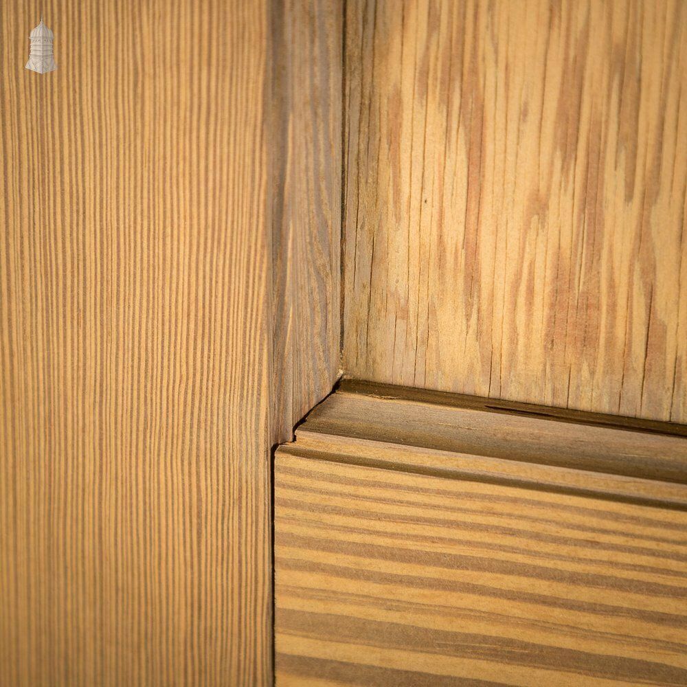 photo vinterior Half Glazed Door, Moulded Panelled Pitch Pine