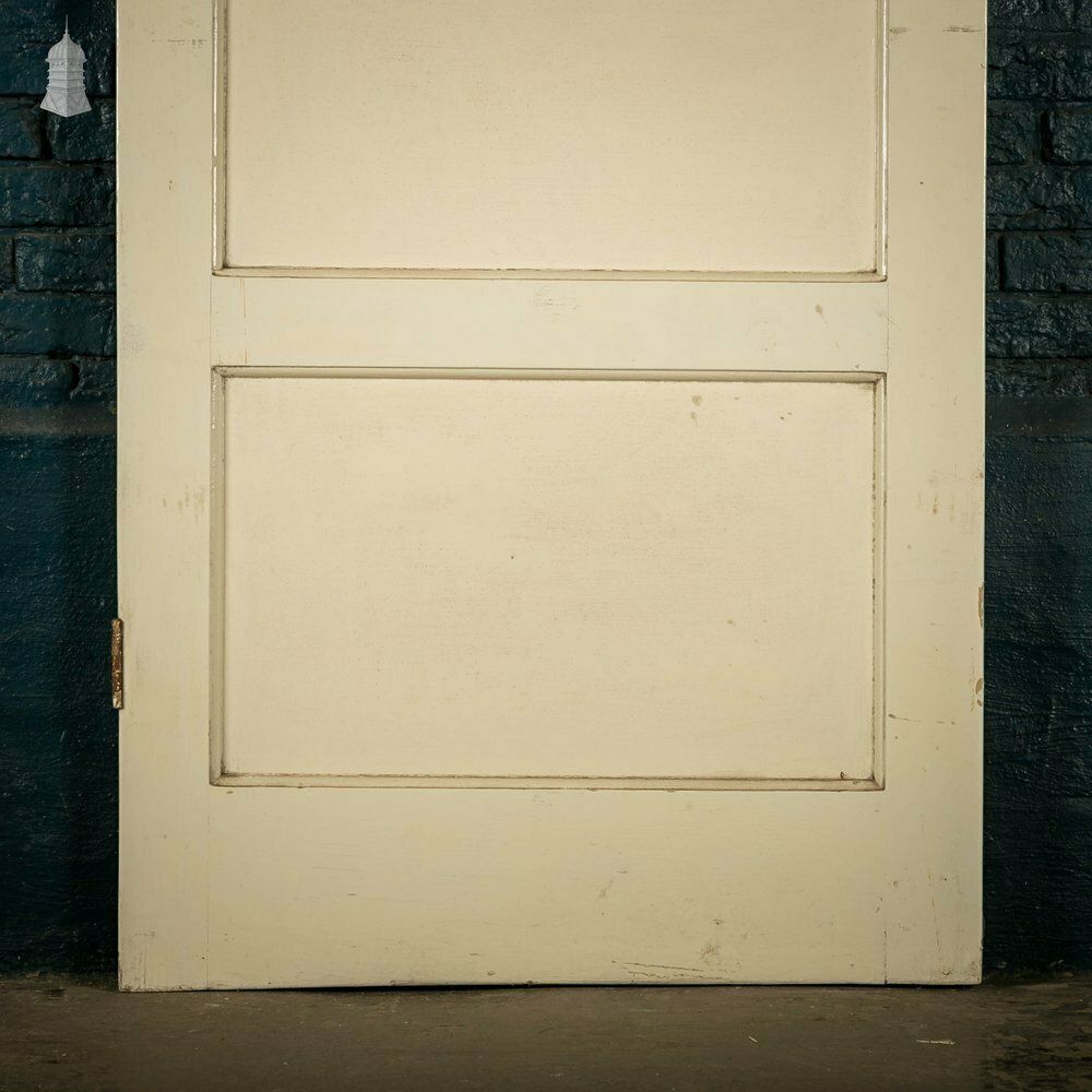 Pine Panelled Door, Horizontal 4 Panel, White Painted photo buy