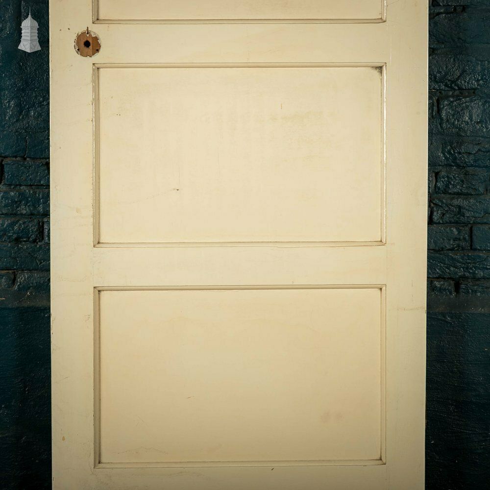 180.0 Pine Panelled Door, Horizontal 4 Panel, White Painted photo