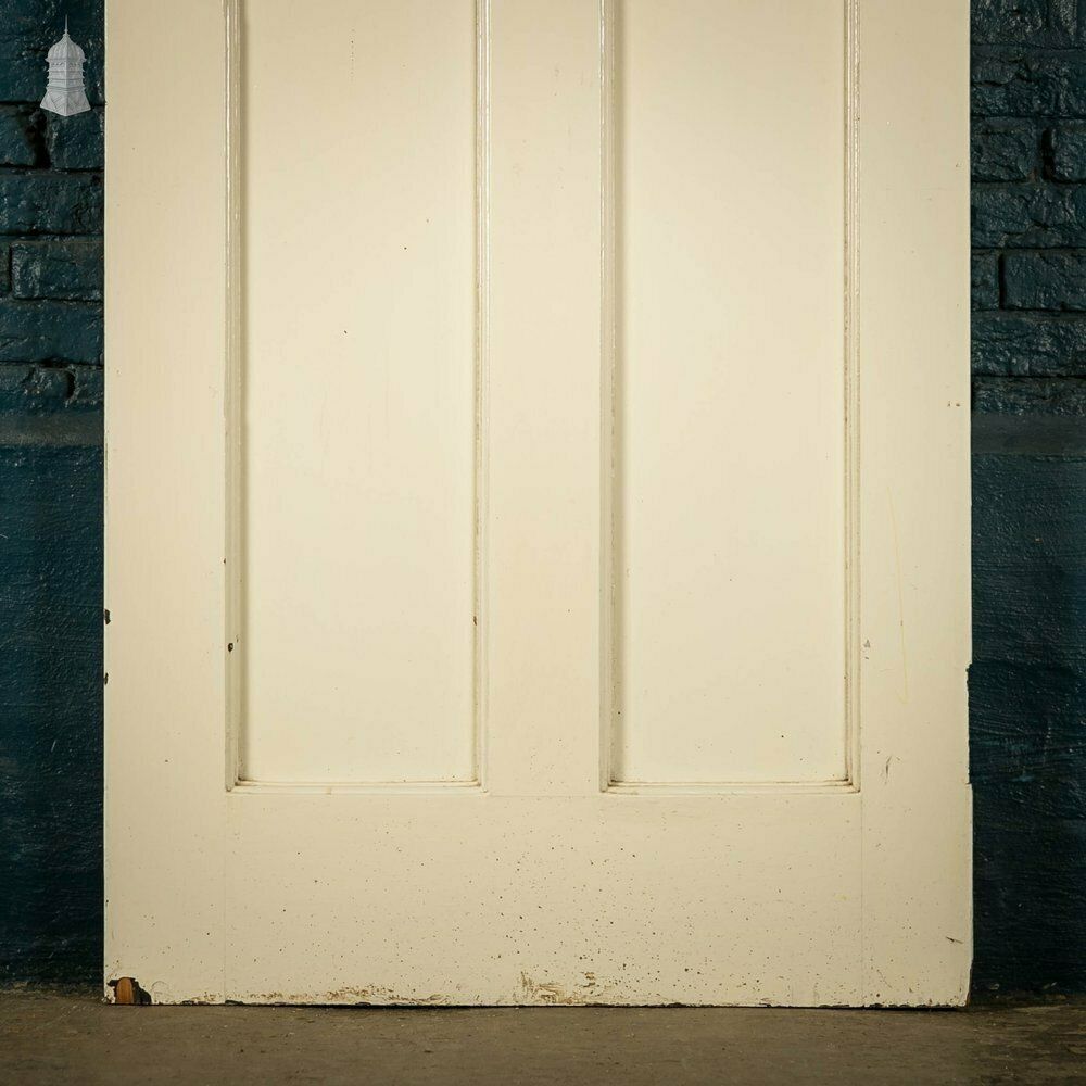 174.0 Pine Panelled Door, White Painted 3 Panel photo