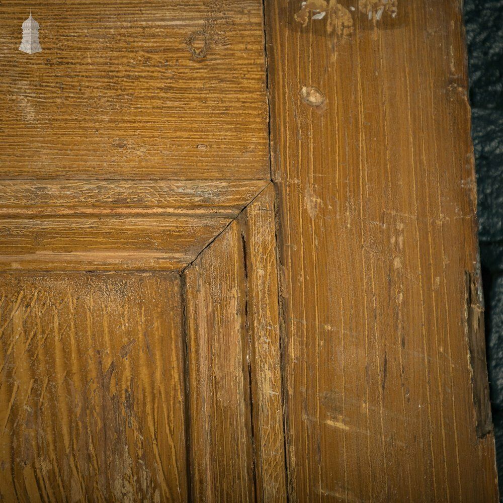 Pine Panelled Door, Moulded 4 Panel Front Door photo vintage