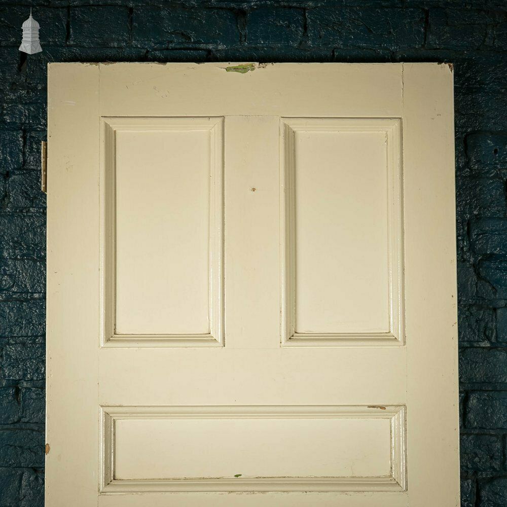 Pine Panelled Door, Moulded 5 Panel Door With White Painted Finish photo furniture