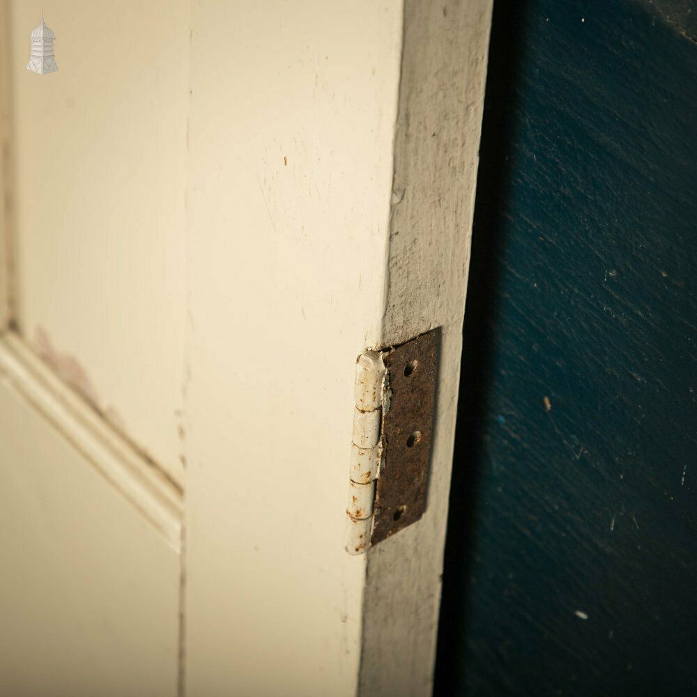photo buy Pine Panelled Door, White Painted, 1 Over 3 Panel 1930’s Style Door