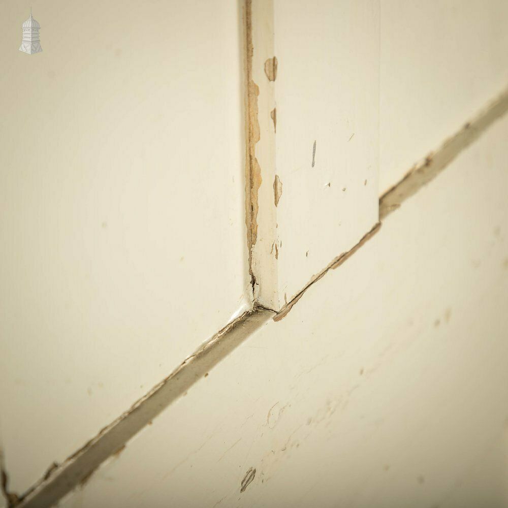 72.0 Panelled Cupboard Door, White Painted Pine 4 Panel Door photo