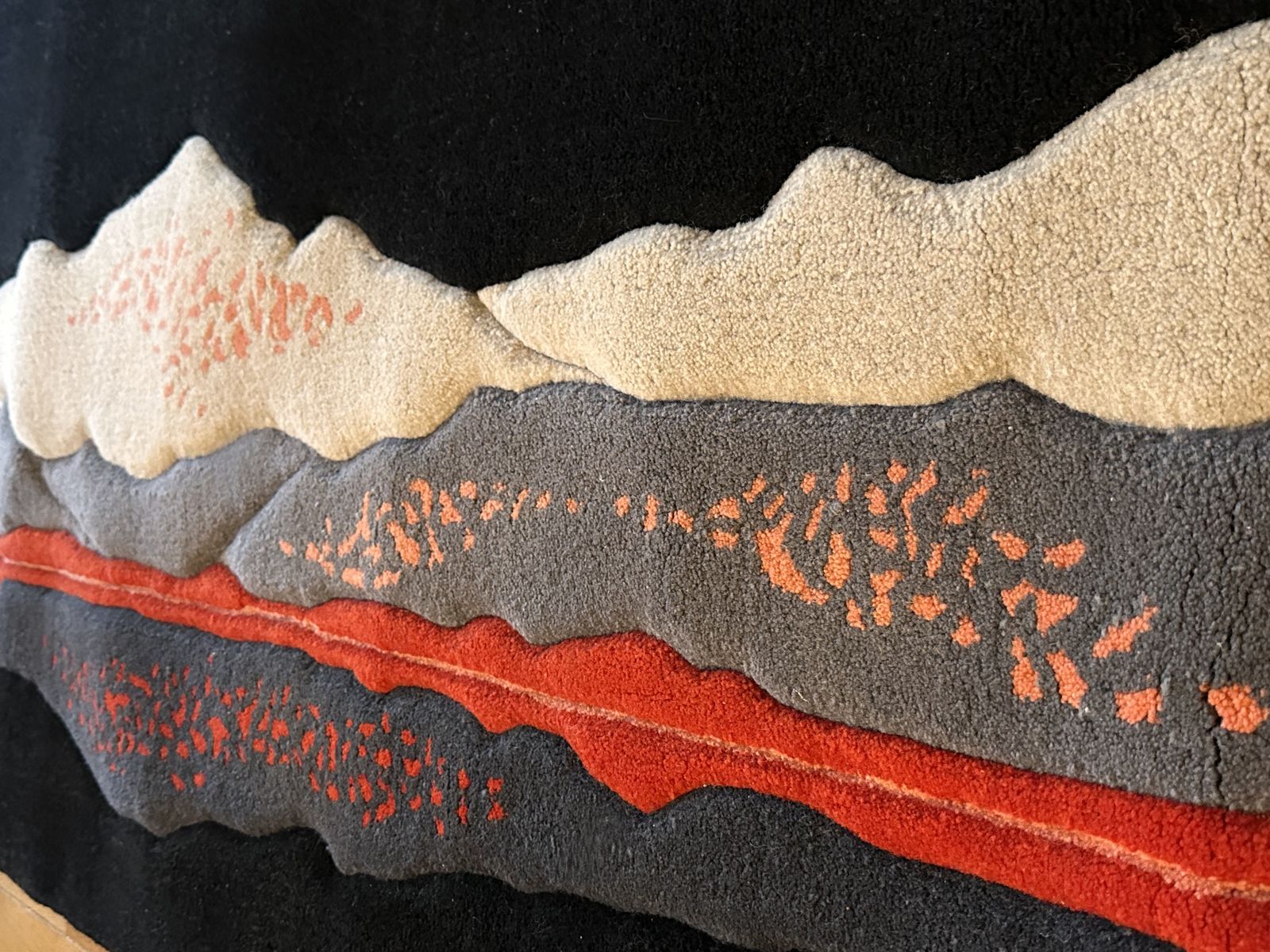 Exceptional Hand Made Rug Of The Connemara Mountains Circa 1985. This Luxurious Piece Was Commissioned To Be Woven By A Specialist Carpet Maker In Ireland photo for sale
