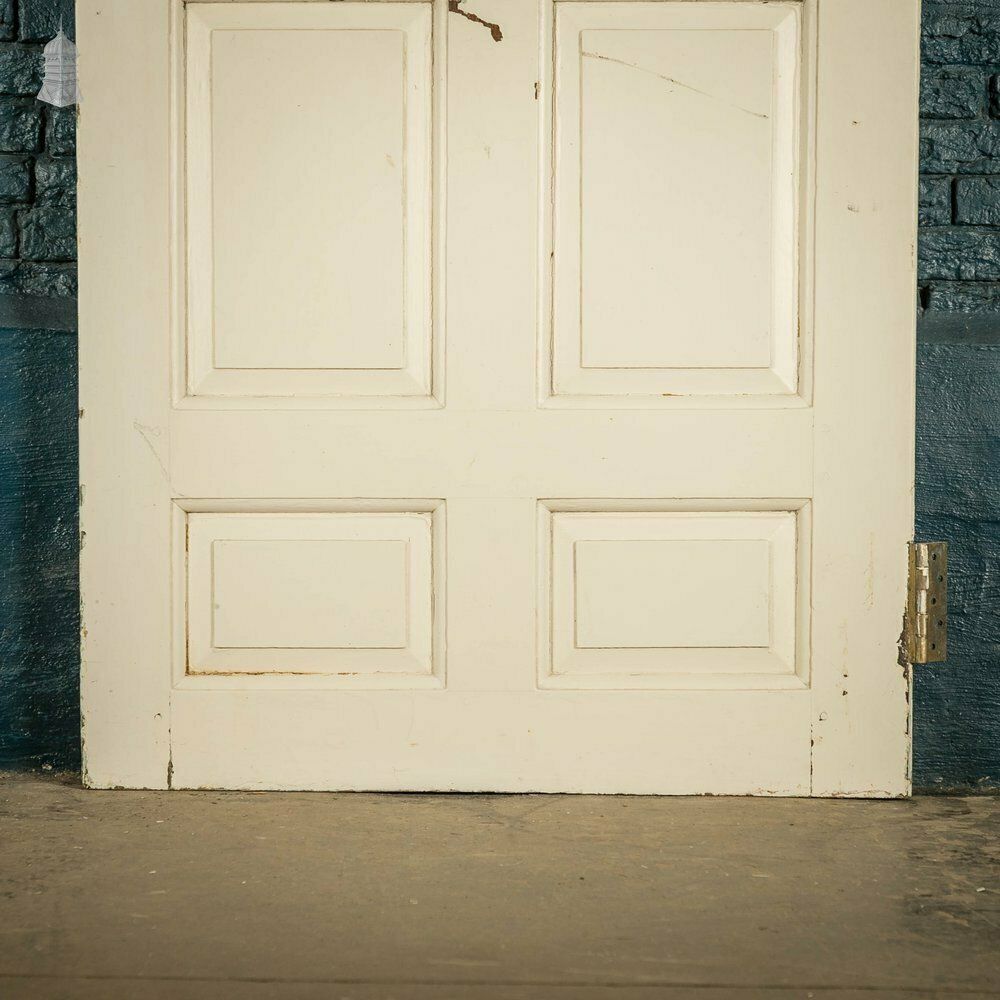 Home Fixtures Pine Panelled Door, White Painted Pine 4 Panel photo
