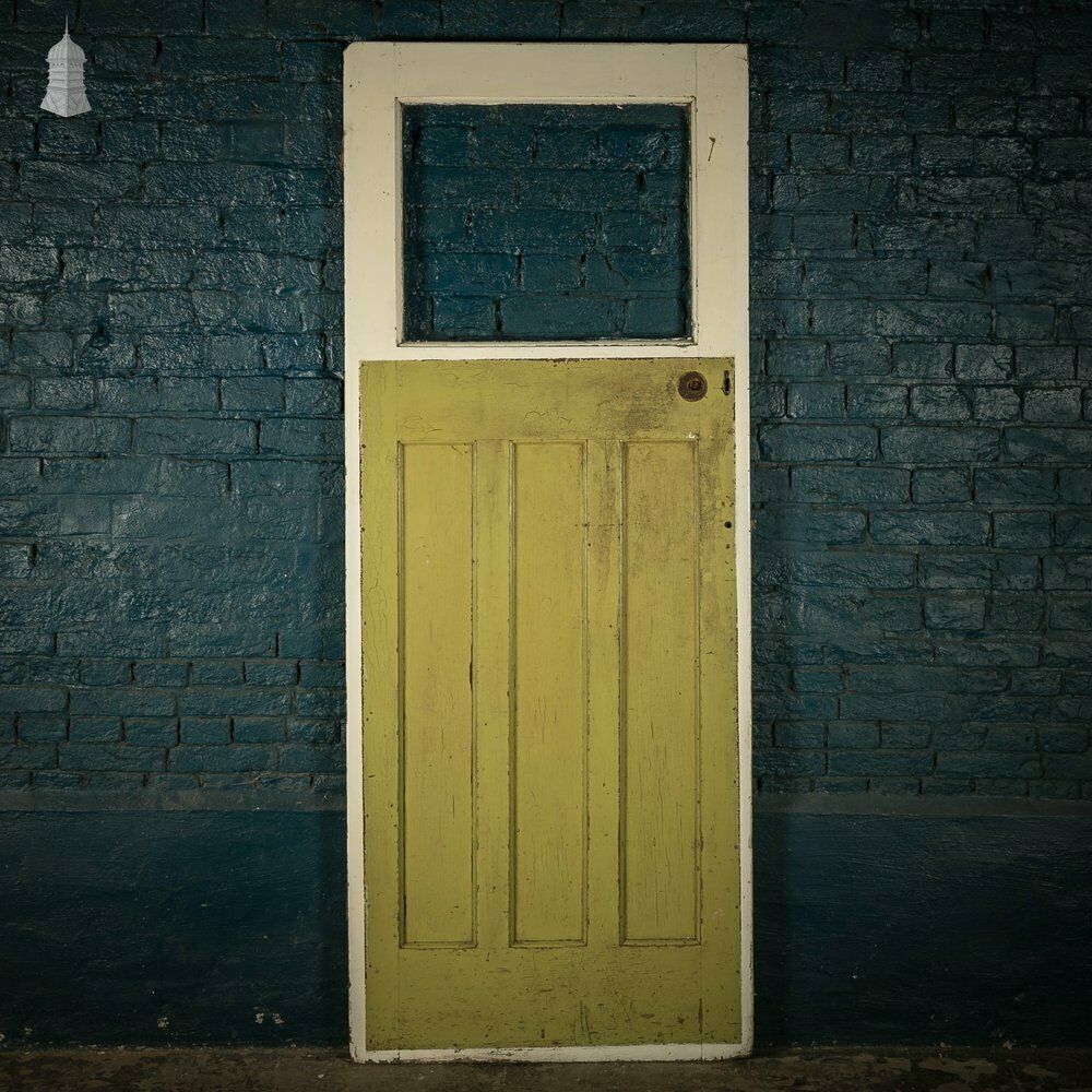 Half Glazed 1930’s Style Door, 1 Over 3 Panelled Door