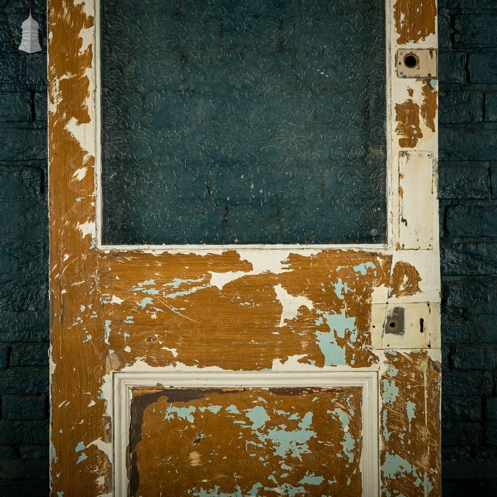 Home Fixtures Half Glazed Door, With Dental Shelf And Textured Glass photo