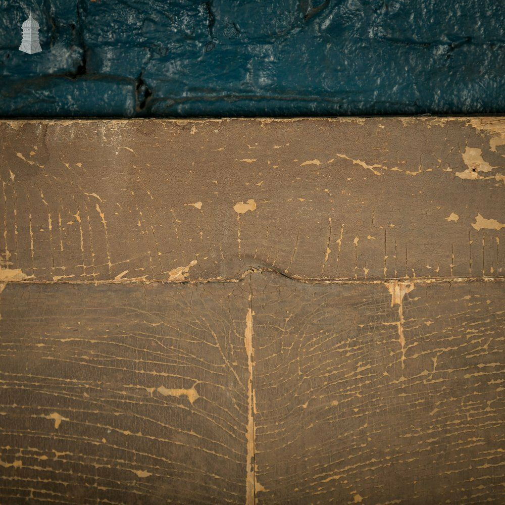 photo vinterior French Cupboard Door, 18th C Moulded 2 Panel Pine Door With Distressed Painted Finish