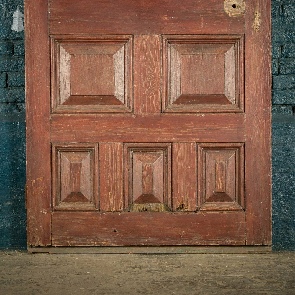 Home Fixtures Half Glazed Door, Pine With ‘Arctic’ Style Textured Glass photo