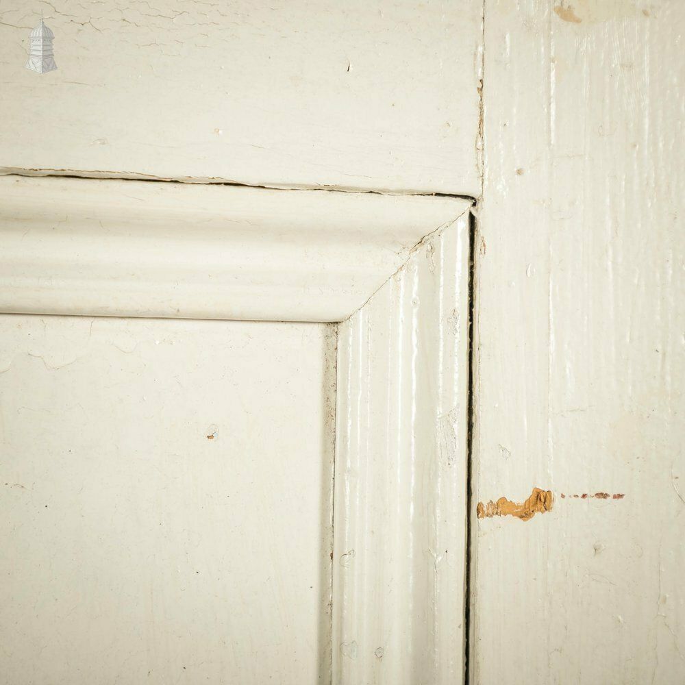 Half Glazed Door, White Painted Pine With Textured Glass photo buy