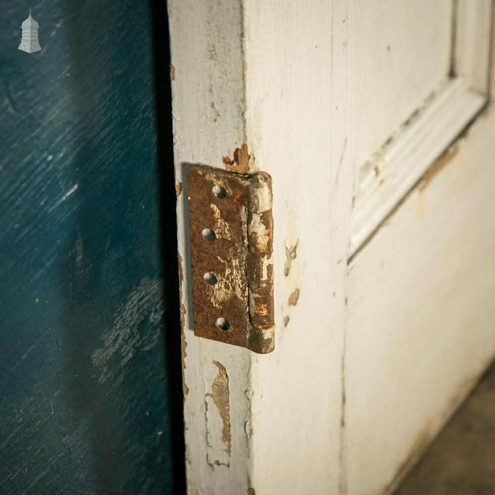 photo buy Half Glazed Door, White Painted Pine With Textured Glass