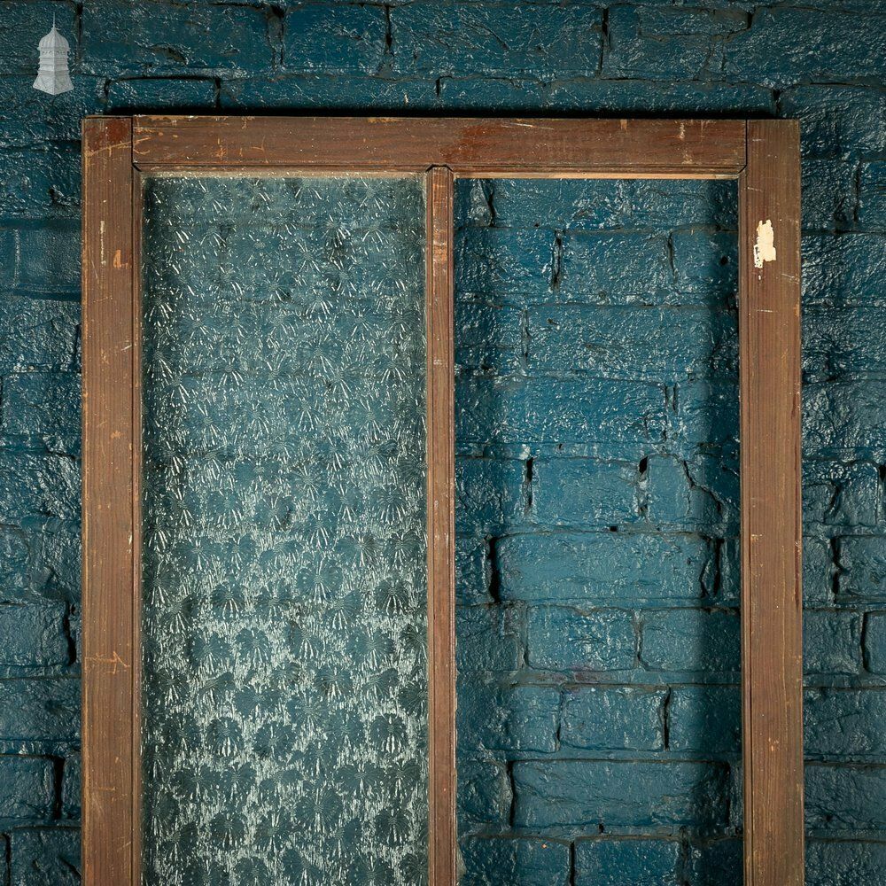 photo furniture Half Glazed Door, Pine Gunstock Rails, Floral Textured Glazing