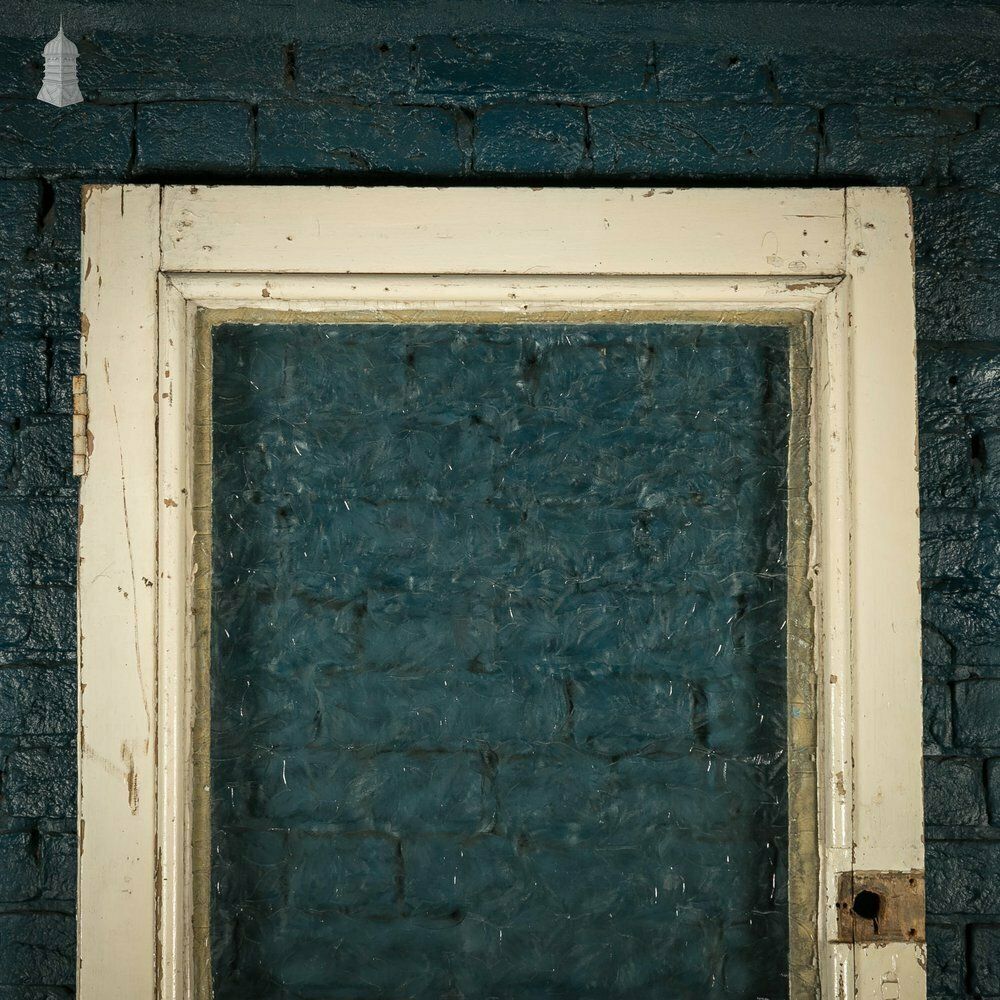 photo for sale Half Glazed Door, 4 Panel Painted Pine