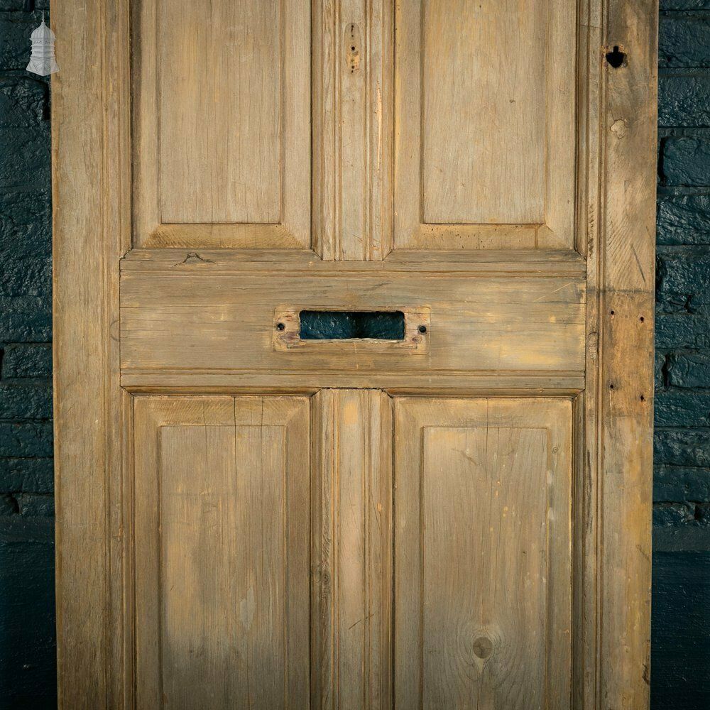Glazed Pine Door, Moulded 6 Panel photo for sale