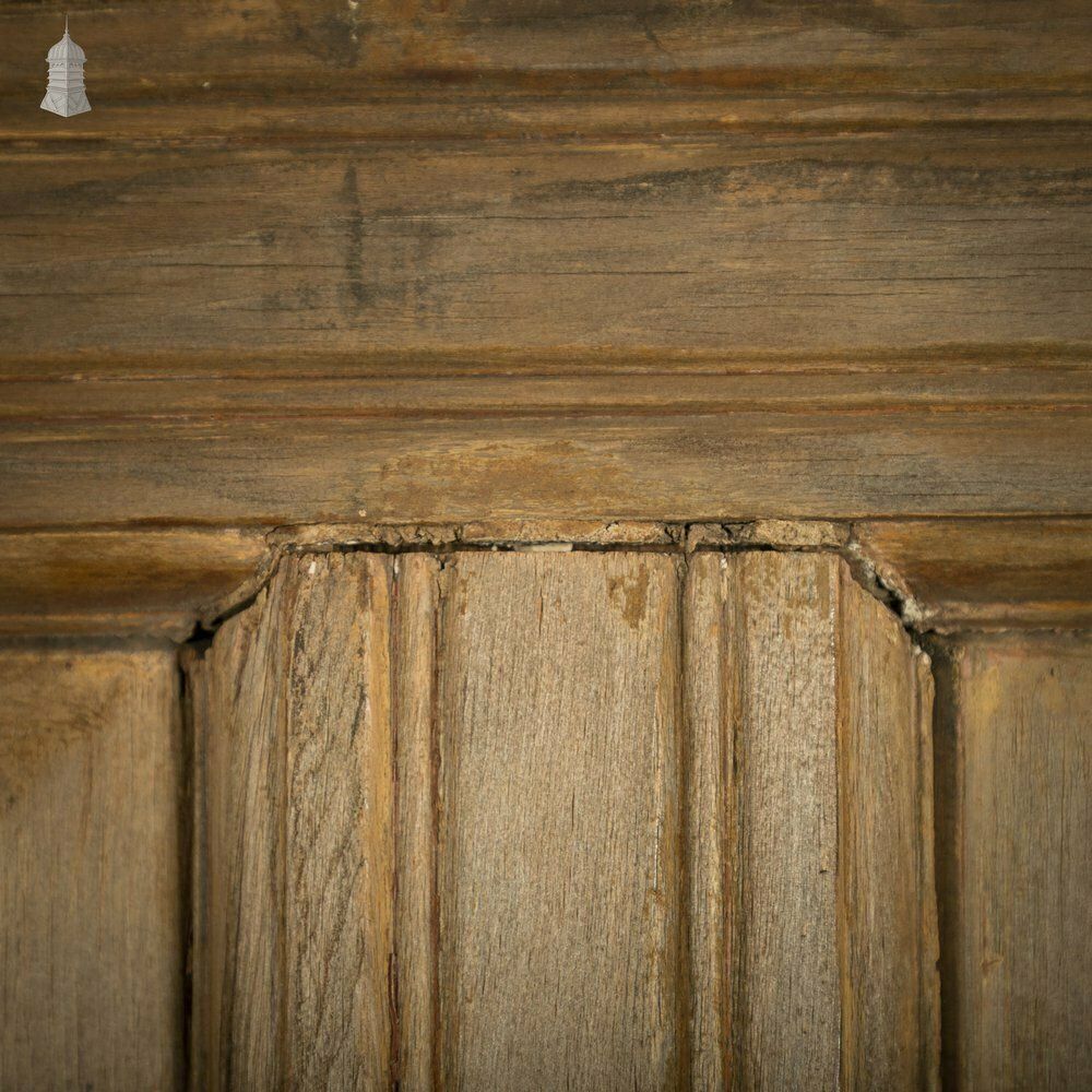 Glazed Pine Door, Moulded 6 Panel photo vintage