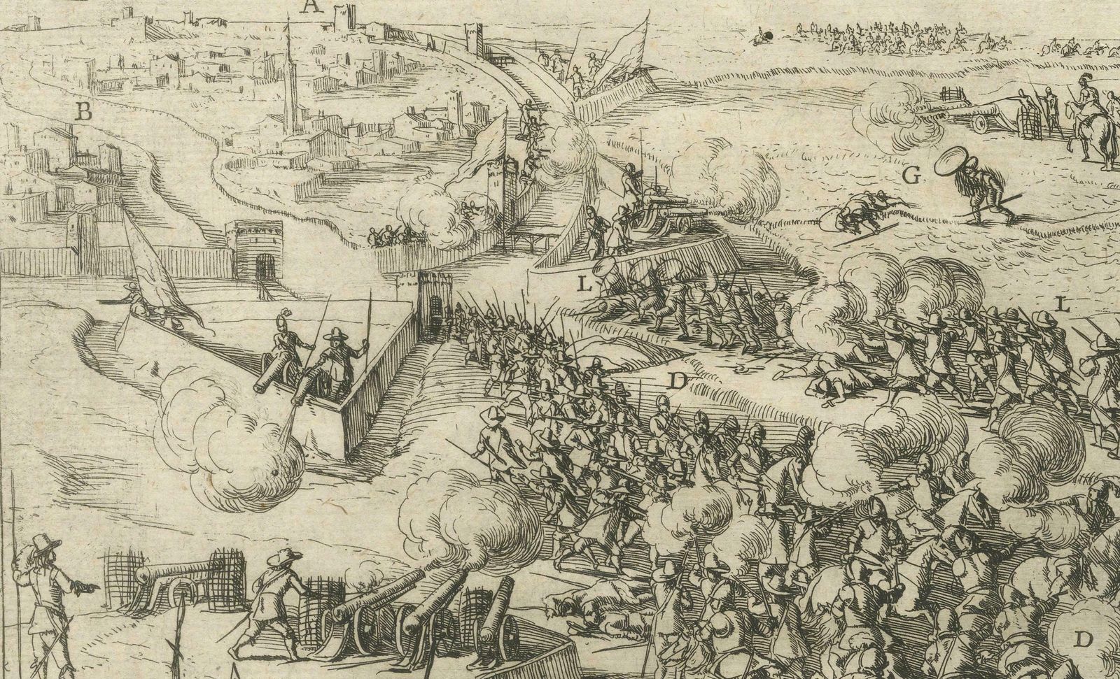 The Aftermath Of Battle For Oudenaarde In The Eighty Years' War Engraved In 1632 photo 915.0