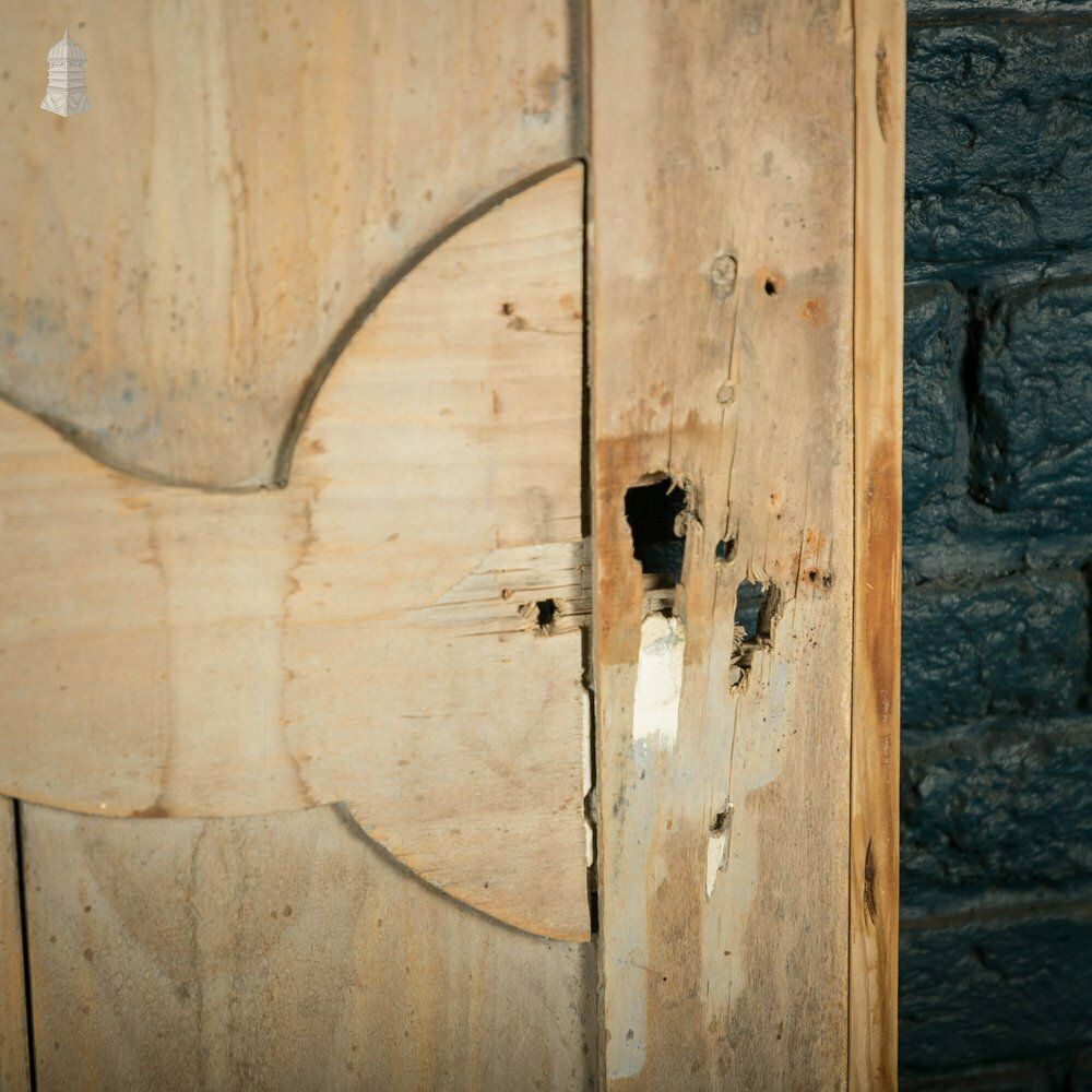 Pine Panelled Door, 19th C French, 2 Moulded Panels photo vinterior