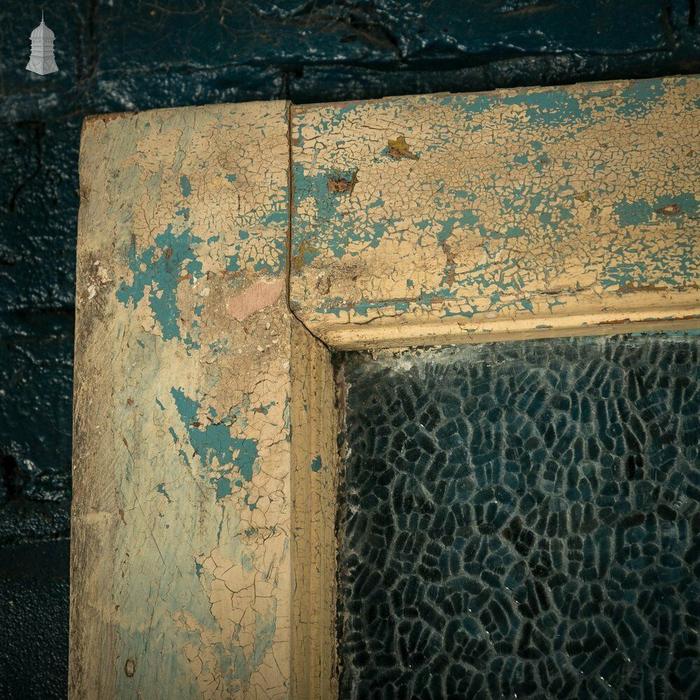 Half Glazed Gunstock Door, Moulded 3 Panel Pine With ‘Arctic Style’ Textured Glass photo 330.0