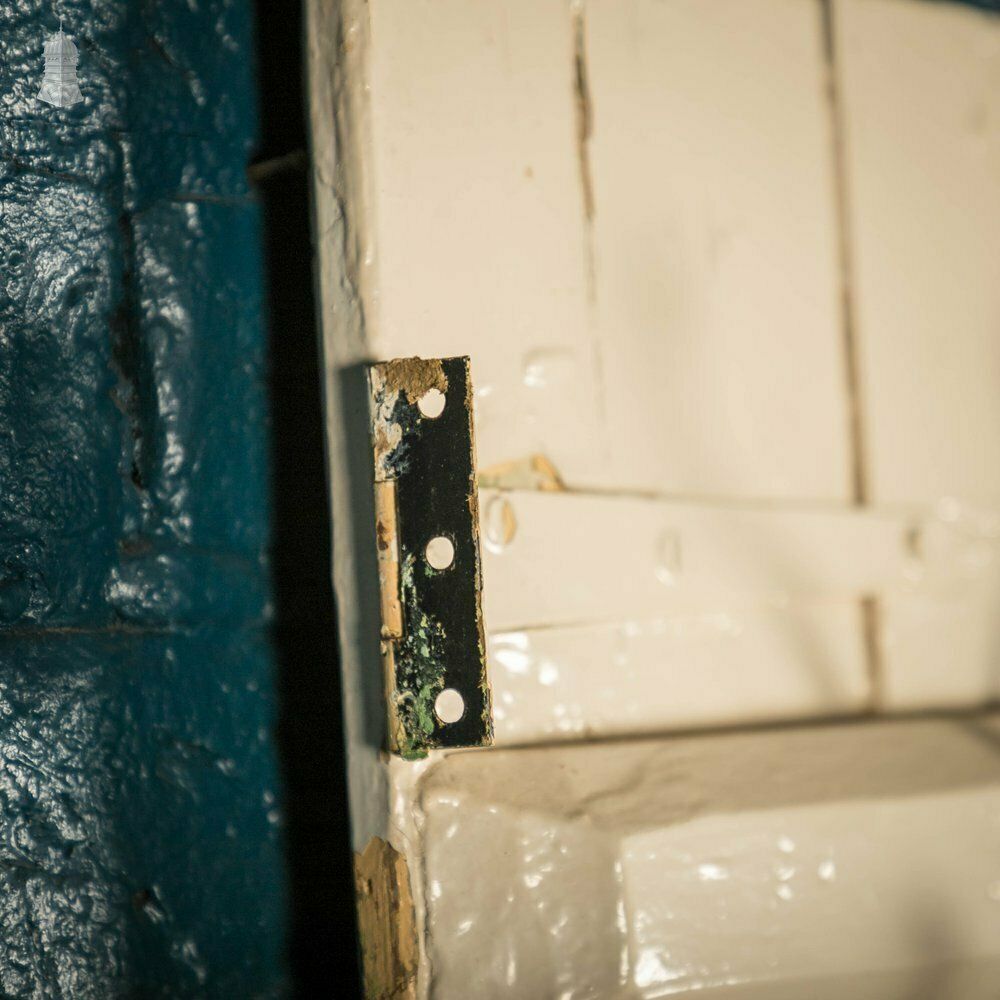 Plank And Ledge Door, 19th C French With White Painted Finish photo Home Fixtures