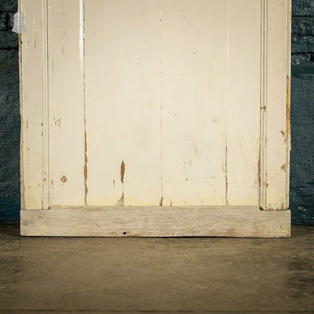 Plank And Ledge Door, 19th C French With White Painted Finish photo buy