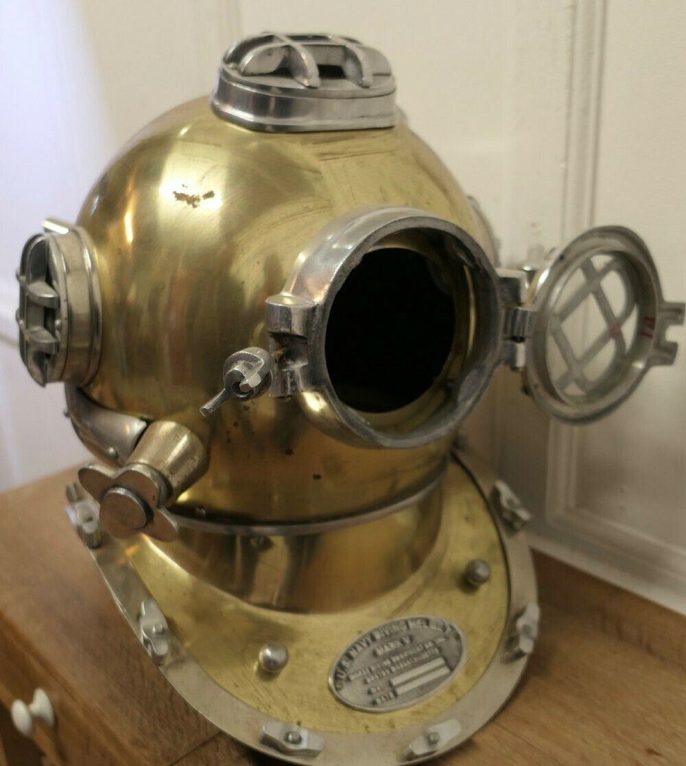 U S Navy Mark V Diving Helmet Military Prototype photo vintage