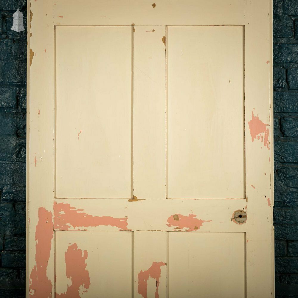 Home Fixtures Pine Panelled Door, 6 Panel White Painted photo