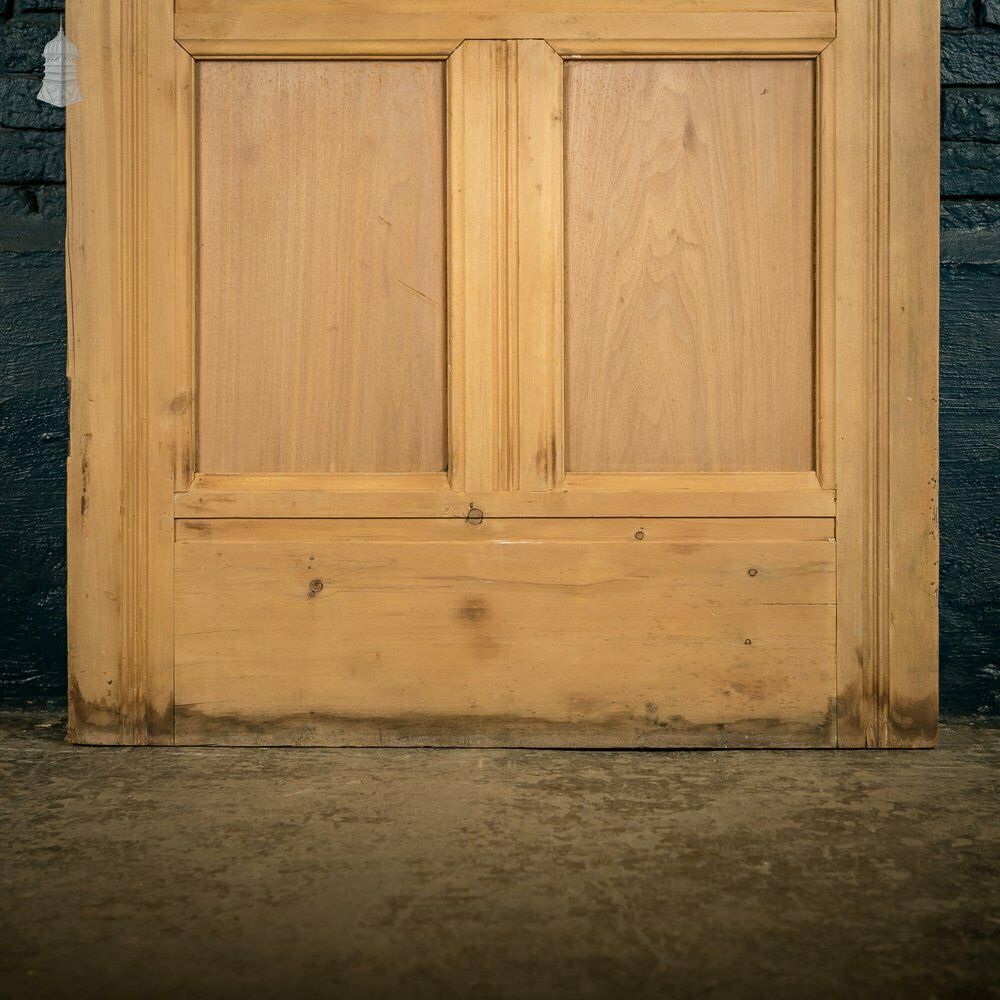 photo vinterior Glazed Pine Door, 5 Panel 19th C With Textured ‘Autumn Leaf’ Style Glazing