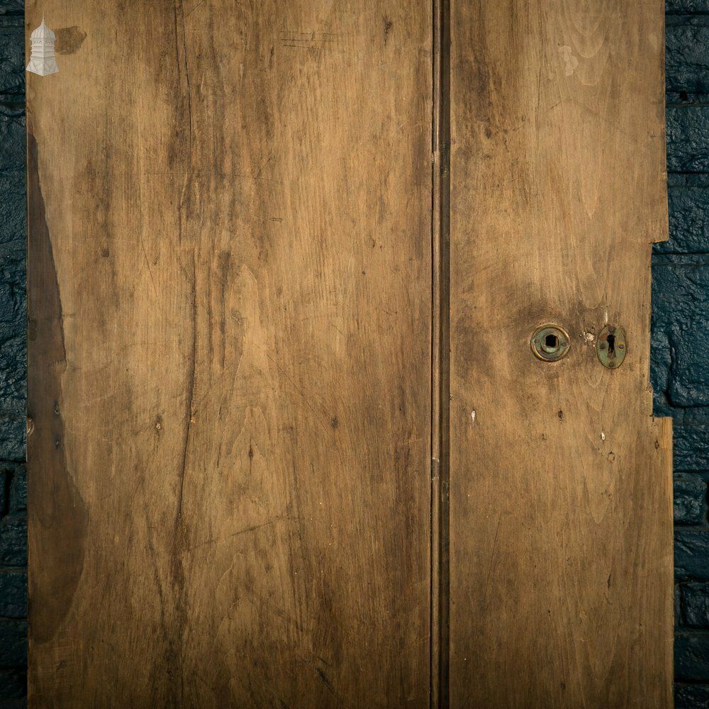 Plank And Ledge Door, 17th C Two Plank Pine Cottage Door photo for sale
